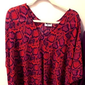 Show Me Your Mumu Snake Skin Print Tunic